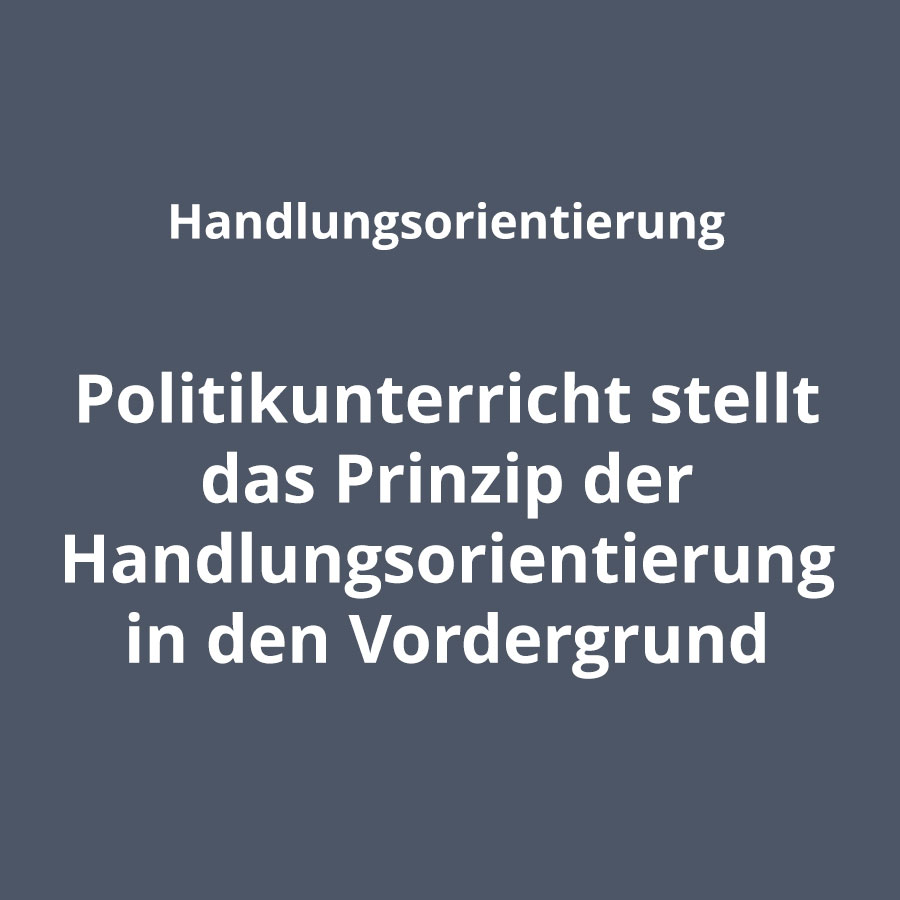 Fachdidaktische Prinzipien Handlungsorientierung