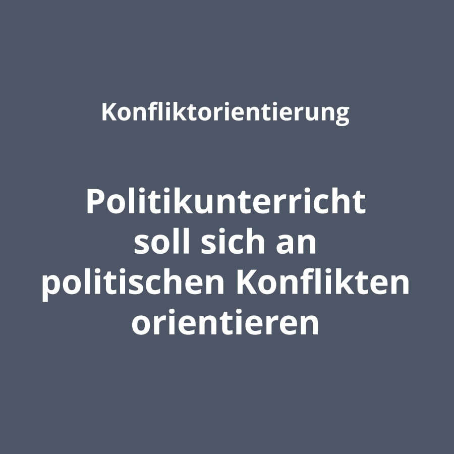 Fachdidaktische Prinzipien Konfliktorientierung