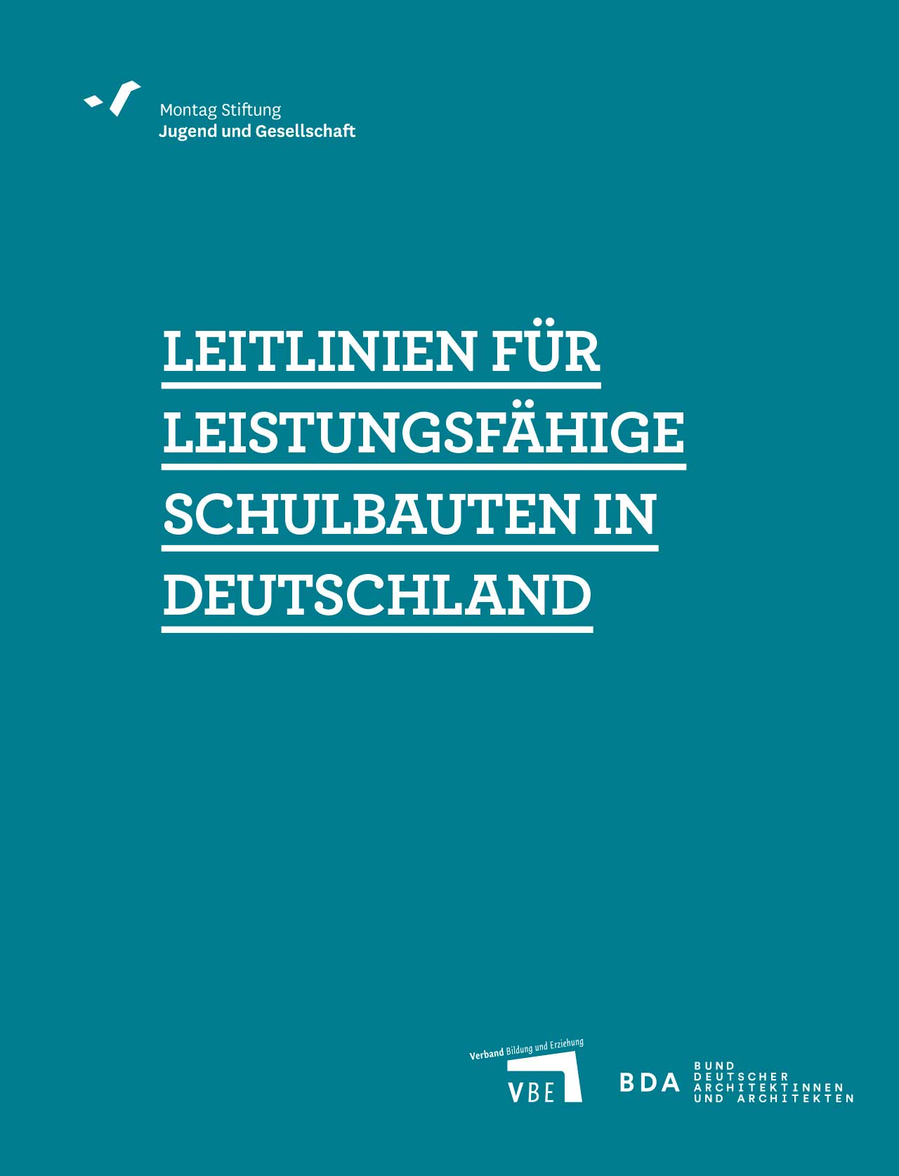 Titelseite Leitlinien für leistungsfähige Schulbauten in Deutschland